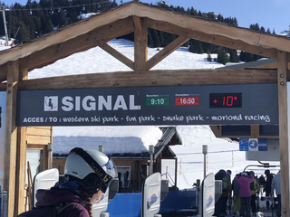 Conditions printanières et convenables malgré peu de pistes damées 