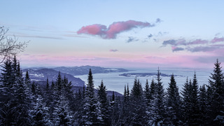 Couch&eacute; et lev&eacute; de soleil sur la &laquo;&nbsp;montagne&nbsp;&raquo; du mont &agrave; Liguori&nbsp;