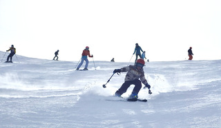 Cadeau d&rsquo;arriv&eacute;e: grand bleu et premi&egrave;re benne &agrave; l&rsquo;Aiguille Rouge 😄