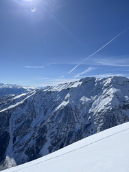Plein soleil et plein de neige