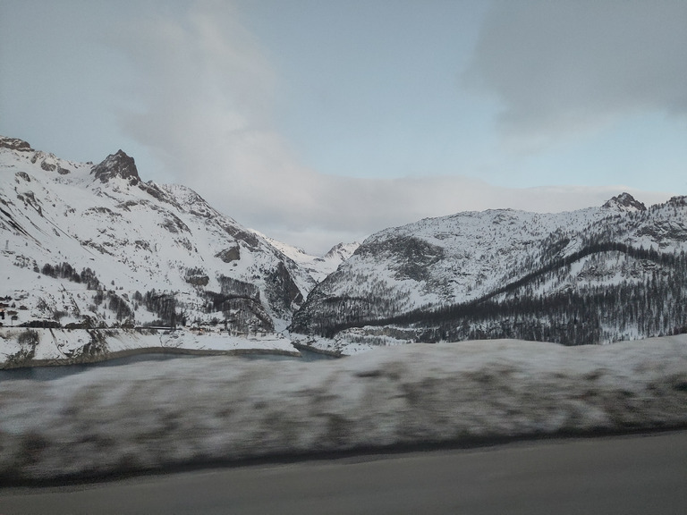 Arrivée sous un petit froid piquant 