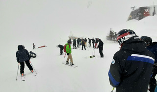 La merveilleuse pow pow est sur le glacier 😍👍❄❄❄