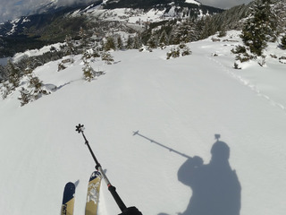 Belle poudreuse a La Clusaz