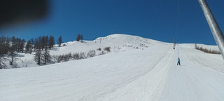 Vent glacial, grand beau et désert 