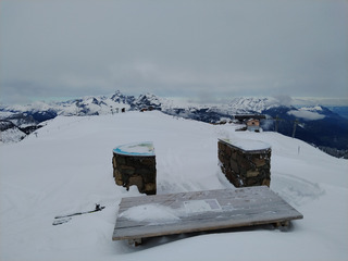 Il y avait un coup à faire à Flaine ce matin en ski de rando !