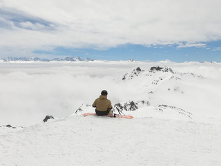 Belle mer de nuages...