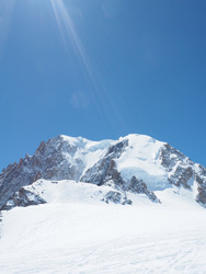 Mont blanc du tacul et vallée blanche en excellentes conditions
