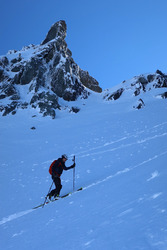 Skier un 1er juin-vier à l’aiguille de Peclet