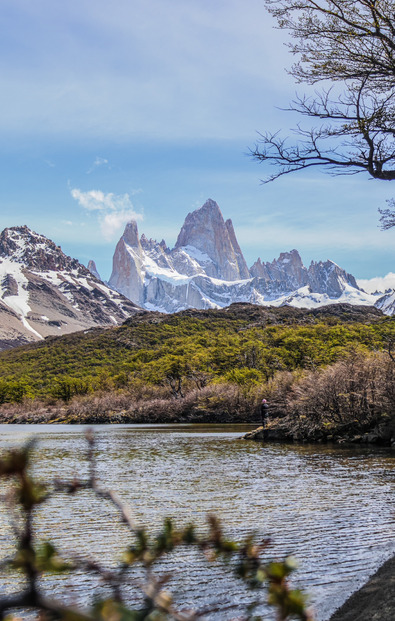 Ski down face au Fitz Roy