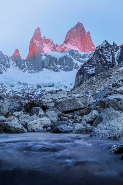 Ski down face au Fitz Roy