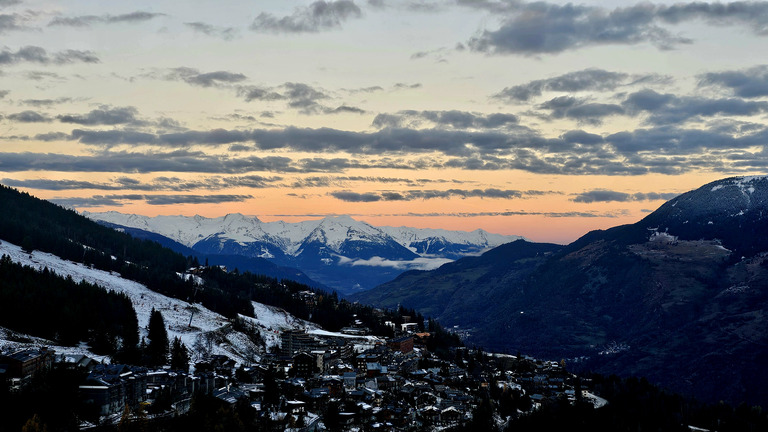 Levé de soleil Courchevel