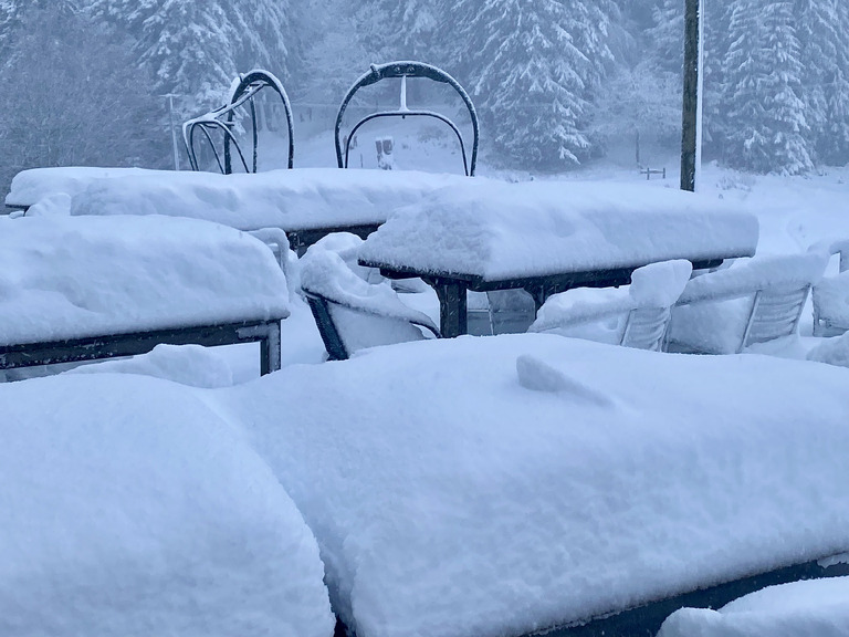 Une première belle chute de neige tant attendue…