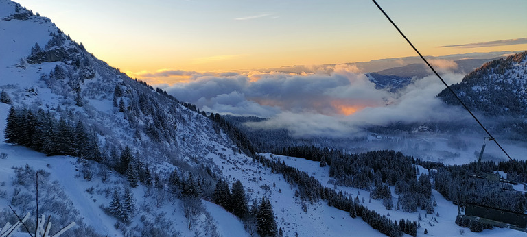 Skier dans une carte postale 🤩