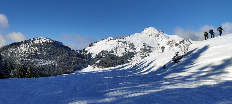 Skier dans une carte postale 🤩