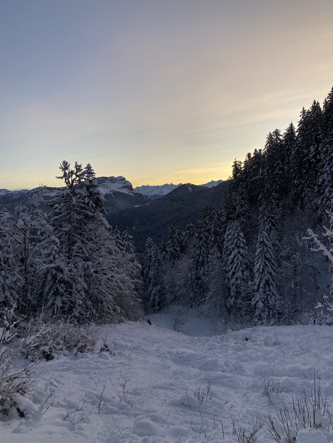 Skating - Lever de soleil au Charmant Som