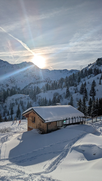 Jour d'après aux Contamines 