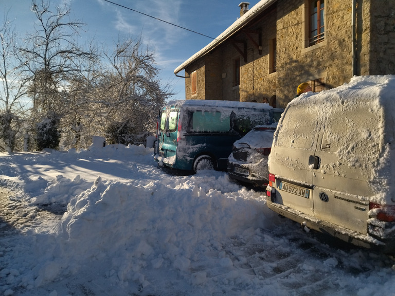 Le plateau sous la neige