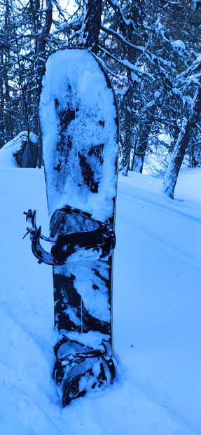 Piste damées, poudre croûtée