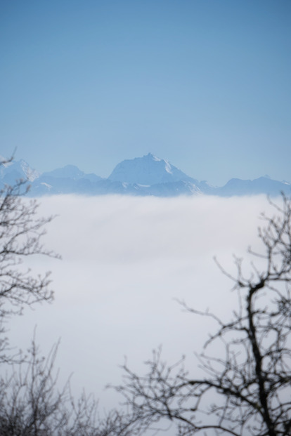 La vue des alpes