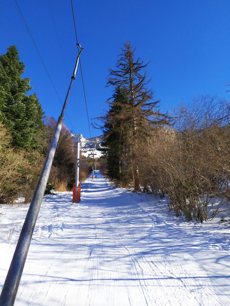 pause midi avec teleski