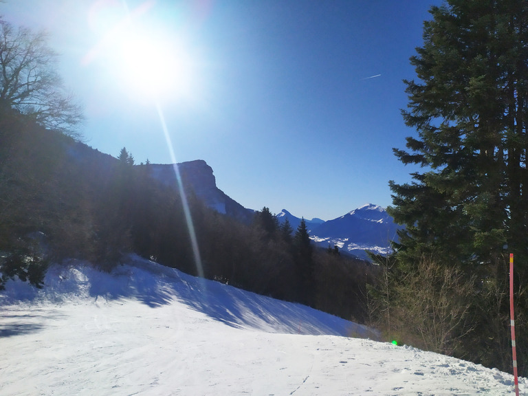 pause midi avec teleski