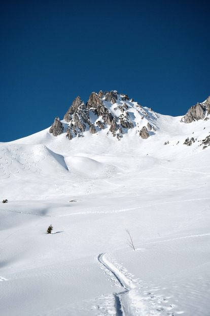 Col de Sarvatan, entre poudre et moquette 🤩