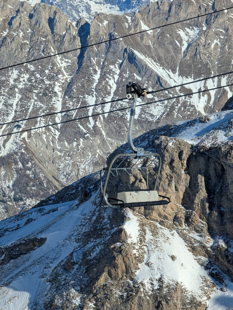 De drôles de passagers sur le télésiège ! 