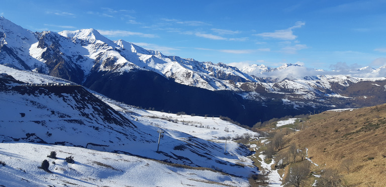 Pas de gel, neige agréable à skier