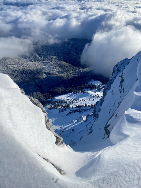 Chamechaude => 20/30 cm de poudreuse de rêve sur fond glissant...