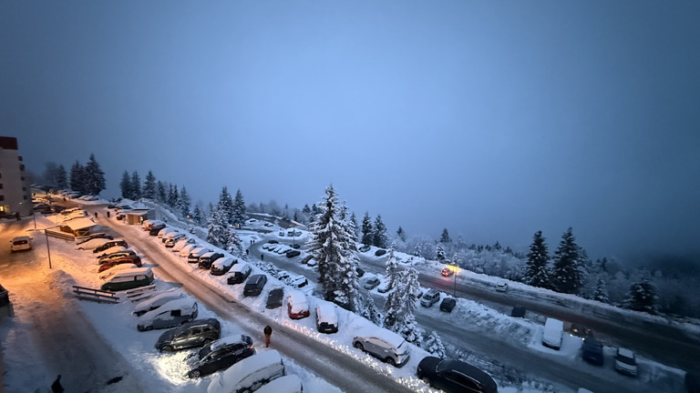 Neige fraîche et ciel bleu => Top ! 