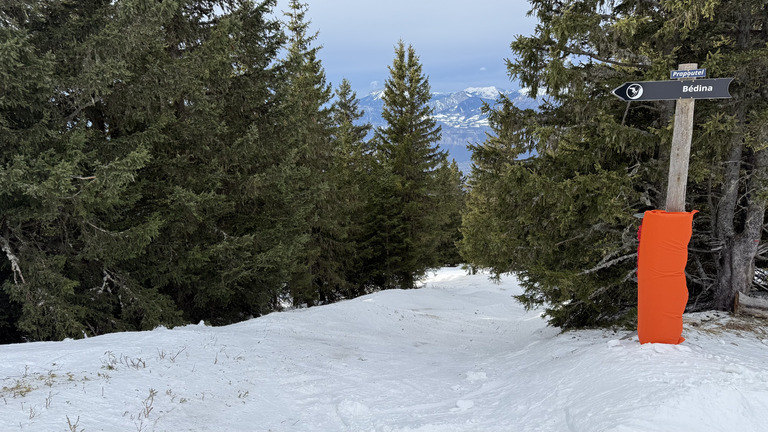 Neige fraîche et ciel bleu => Top ! 