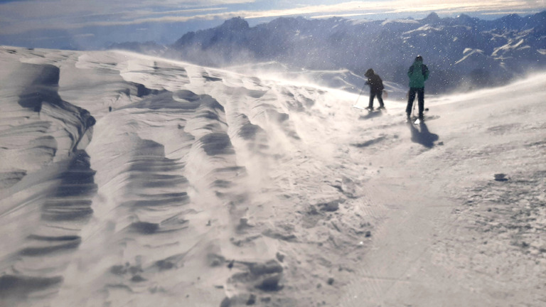 Sur le glacier, le bonheur de la glisse !