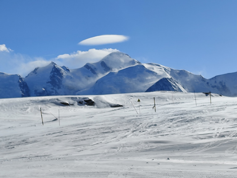 Chapeau Mont blanc et vents violents 