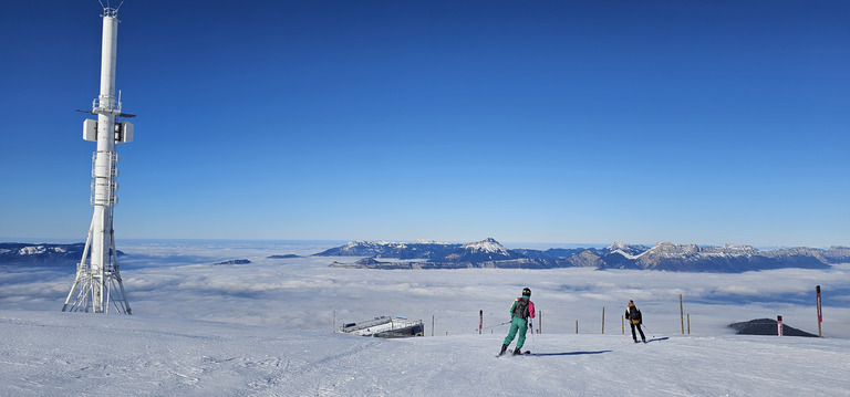 Chamrousse : couloir de Casserousse + Soldanelles + tyrolienne géante 