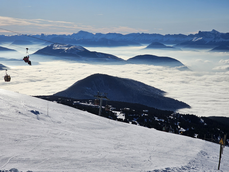 Chamrousse : couloir de Casserousse + Soldanelles + tyrolienne géante 