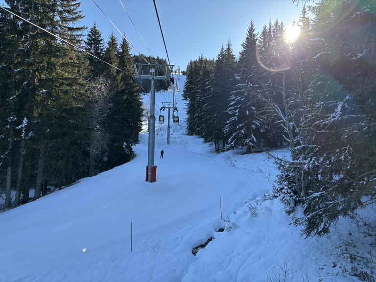 d’excellentes conditions sur les pistes ⛷️ 🌲 