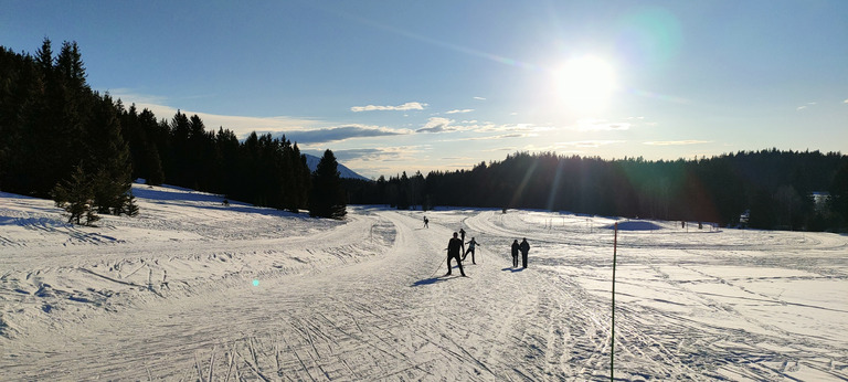 De bonnes conditions en skating à l'Arselle