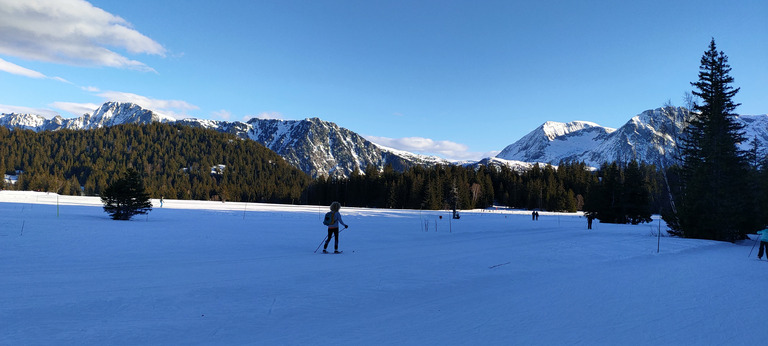 De bonnes conditions en skating à l'Arselle