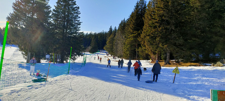 De bonnes conditions en skating à l'Arselle