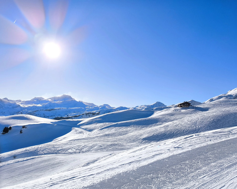 Jolie journée sur les pistes au soleil