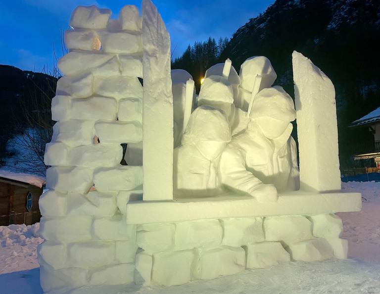 Ski et sculptures sur neige à Valloire 