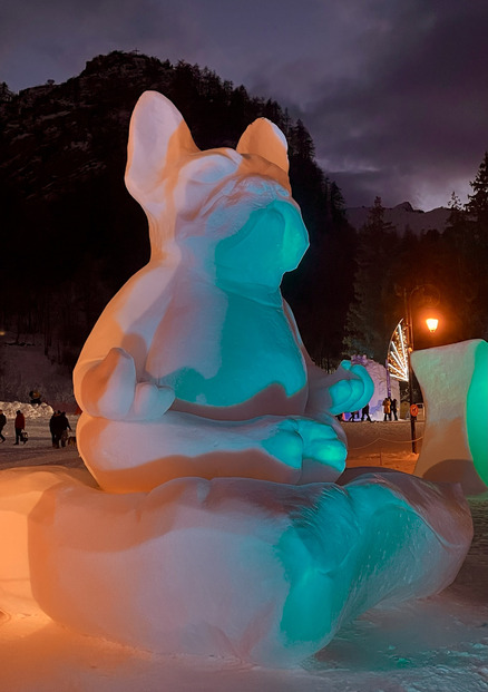 Ski et sculptures sur neige à Valloire 