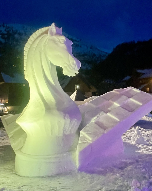 Ski et sculptures sur neige à Valloire 