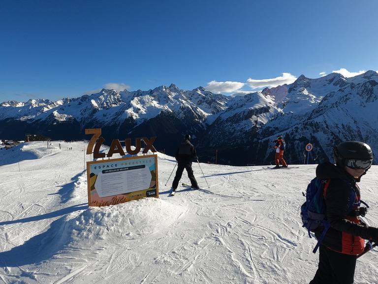 Grand soleil, glace et belles éclates en hors piste