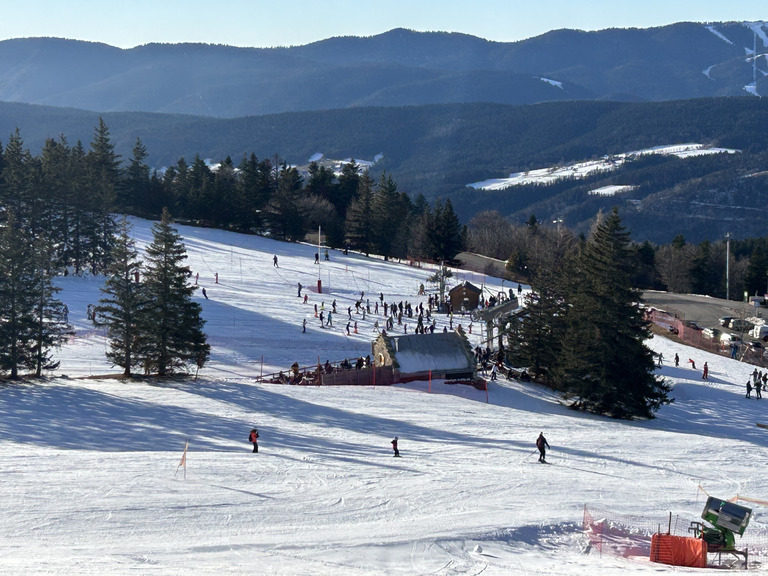 Du beau soleil et de la neige… dure !