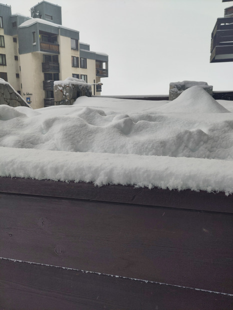 Tignes neige en cours 