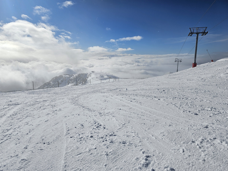 Chamrousse : wow, de la fraîche et du ciel bleu !