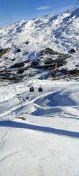 Poudreuse le matin, pistes l'aprem 