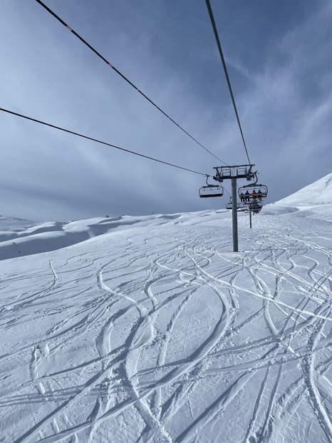 Quelques centimètres de neige fraîche ;)