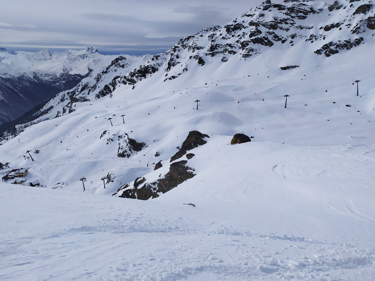 dimanche apres midi à Orelle, synchro avec les nuages